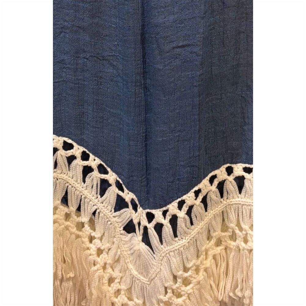 Mittoshop Fringe Crochet Lace V-Neck Women’s Blouse‎ - Picture 7 of 7